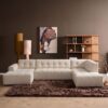 MySofa Ruby U-bank Beige Lounge L + 2,5 + Ottomane R - Image 1