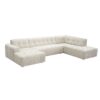 MySofa Ruby U-bank Beige Lounge L + 2,5 + Ottomane R - Image 3