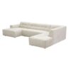 MySofa Ruby U-bank Beige Lounge L + 2,5 + Ottomane R - Image 4