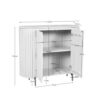 Kabinet kast Solana Bruin Mangohout 115 cm - Image 6