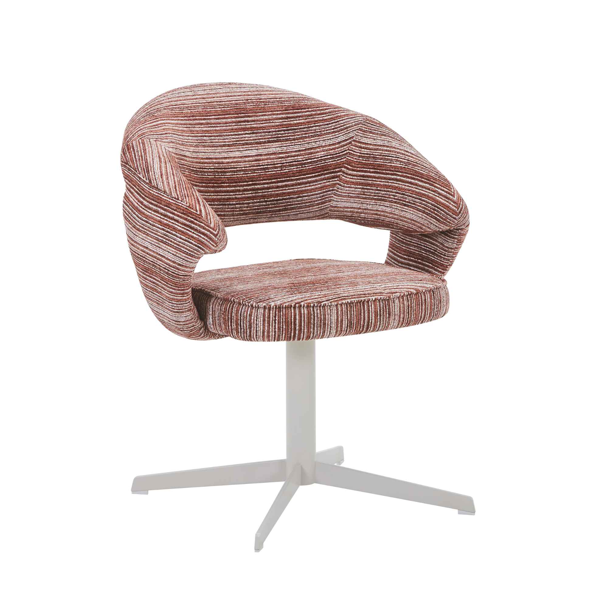 Draaibare eetkamerstoel Jade Burgundy - Image 2