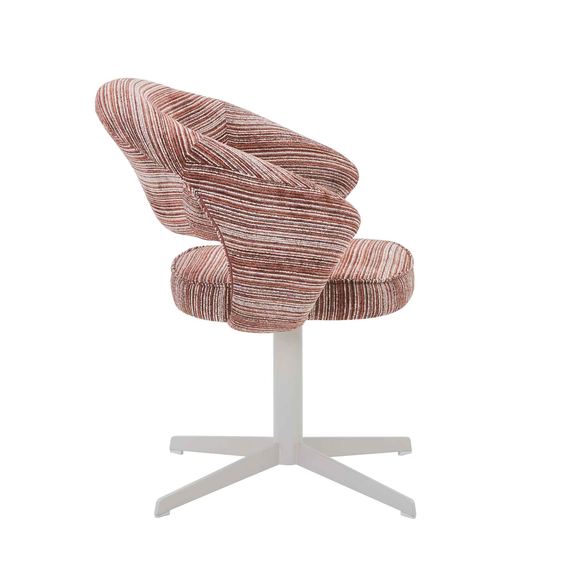 Draaibare eetkamerstoel Jade Burgundy - Image 4