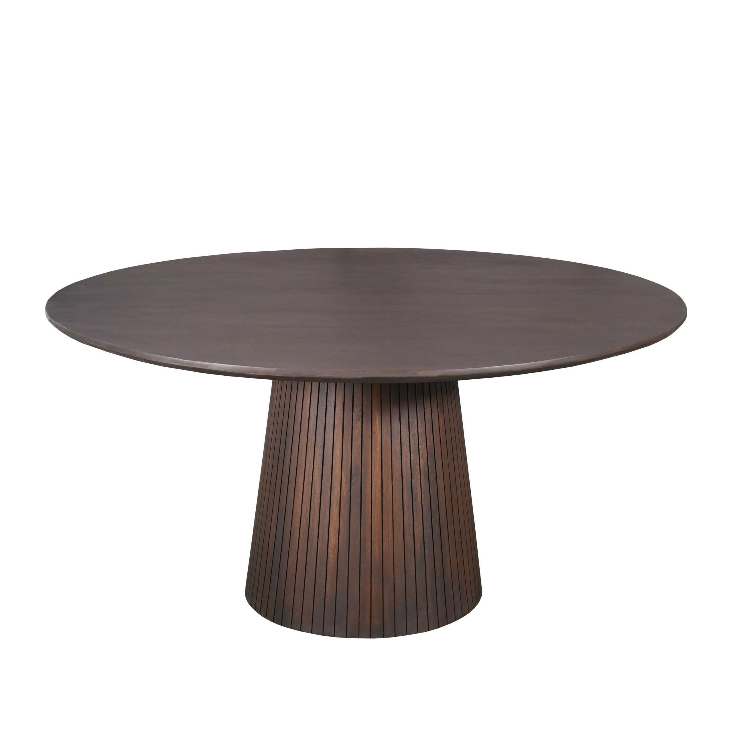 Ronde eettafel Solana Bruin Mangohout 130 cm - Image 2