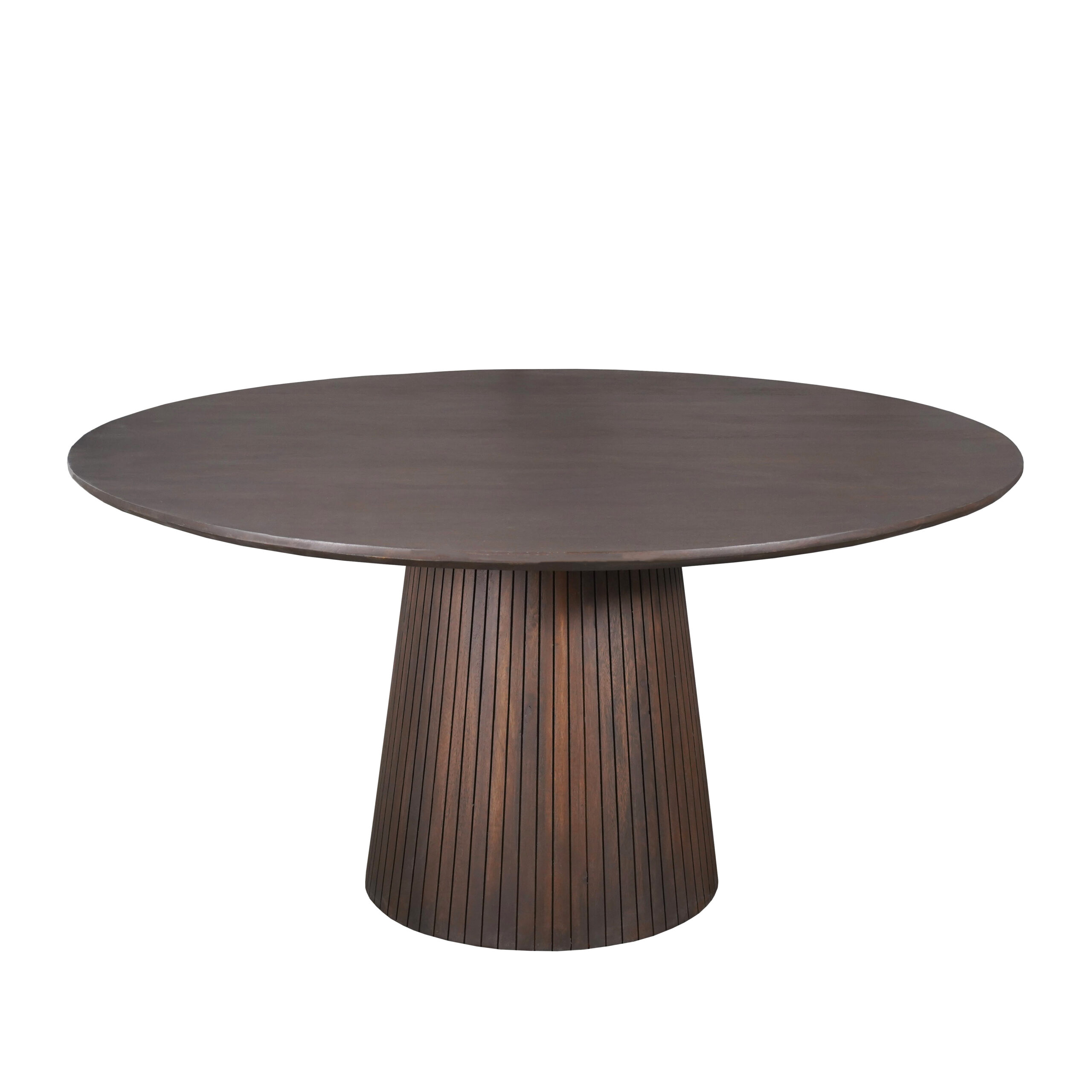 Ronde eettafel Solana Bruin Mangohout 130 cm - Image 3