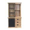 Vitrinekast Noa Naturel Mangohout 120 cm - Image 2