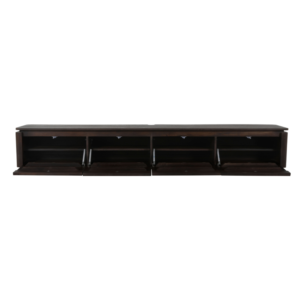 Zwevend tv meubel Dallas Bruin Mangohout 210 cm - Image 3