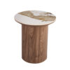 Image 4 for NEW - Bijzettafel Evora 45 cm Rond Glanzend Steen Pandora