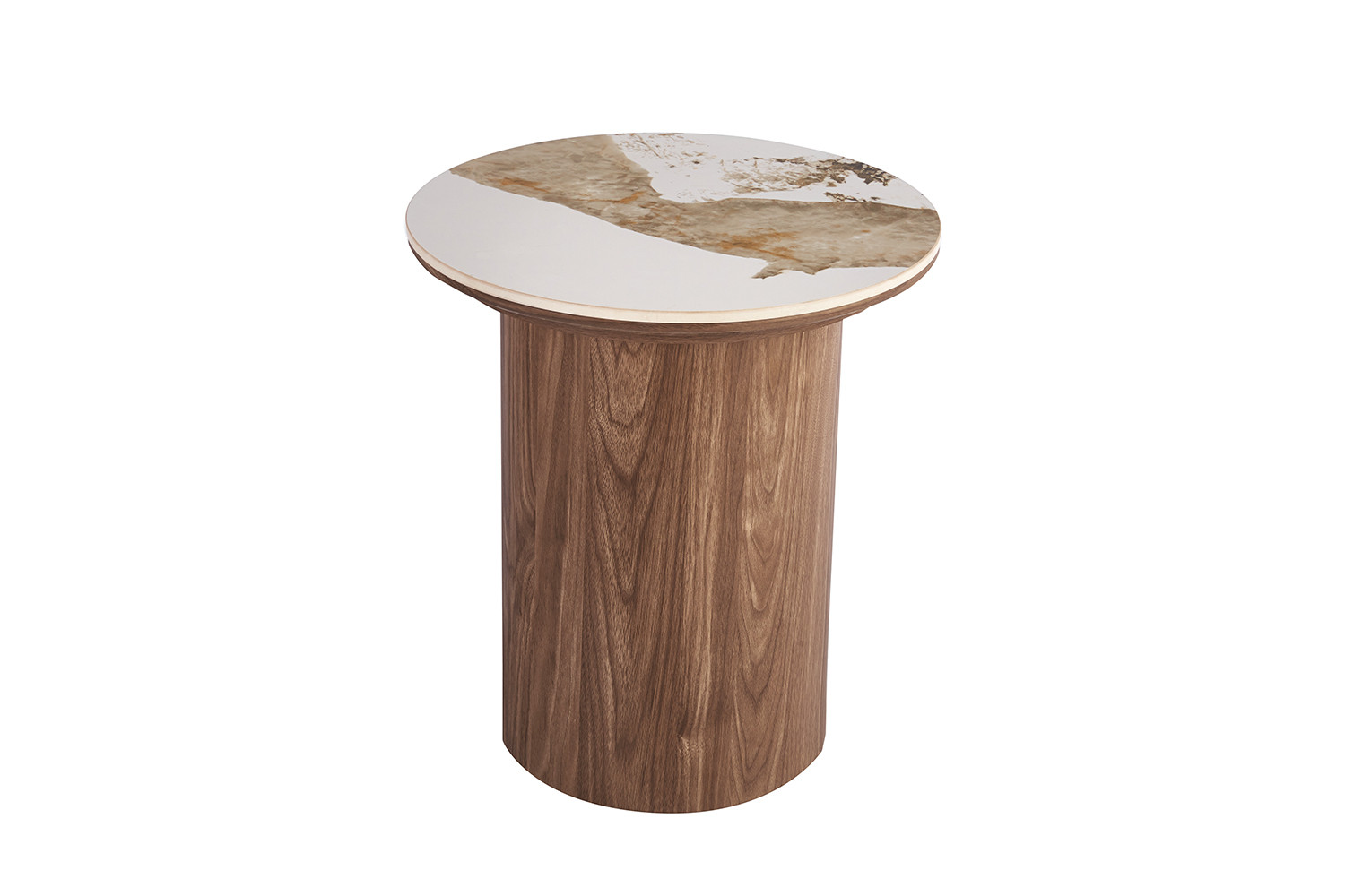 Image 4 for NEW - Bijzettafel Evora 45 cm Rond Glanzend Steen Pandora