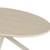 Image 5 for NEW - Salontafel Noa 130x70cm Deens Ovaal Baroque Beige - Grijs voet