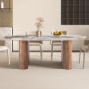 Image 1 for NEW - Tafel Evora 210 cm Glanzend Steen Pandora