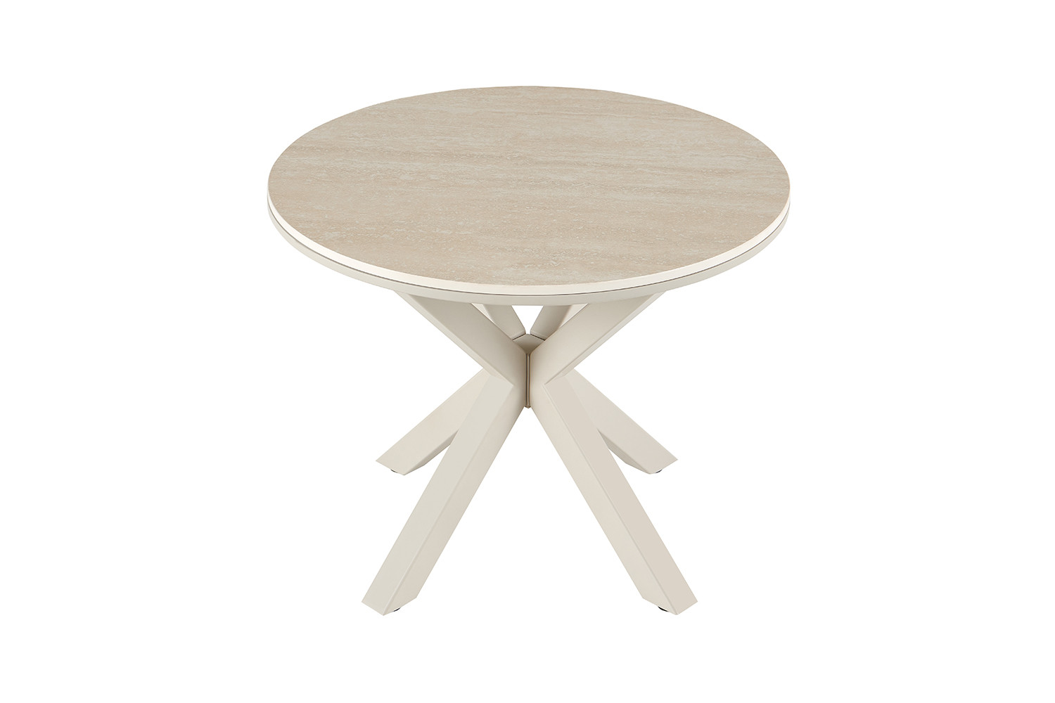 Image 4 for NEW - Salontafel Noa 60cm Rond Baroque Beige - Grijs Voet