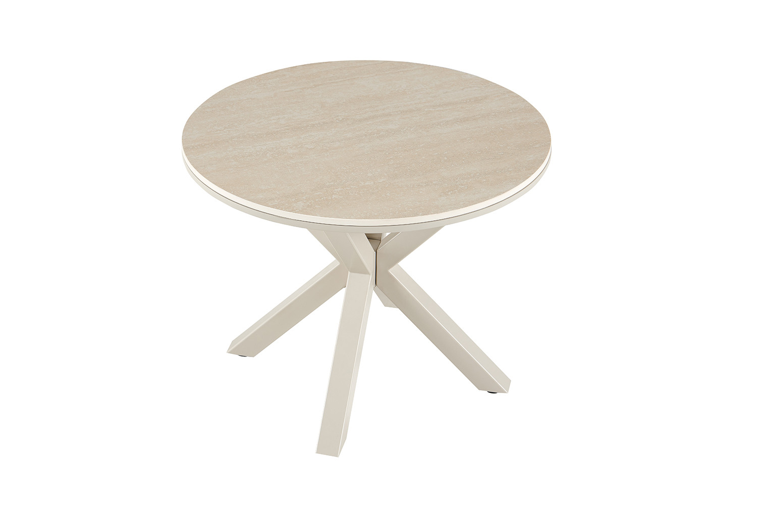 Image 5 for NEW - Salontafel Noa 60cm Rond Baroque Beige - Grijs Voet