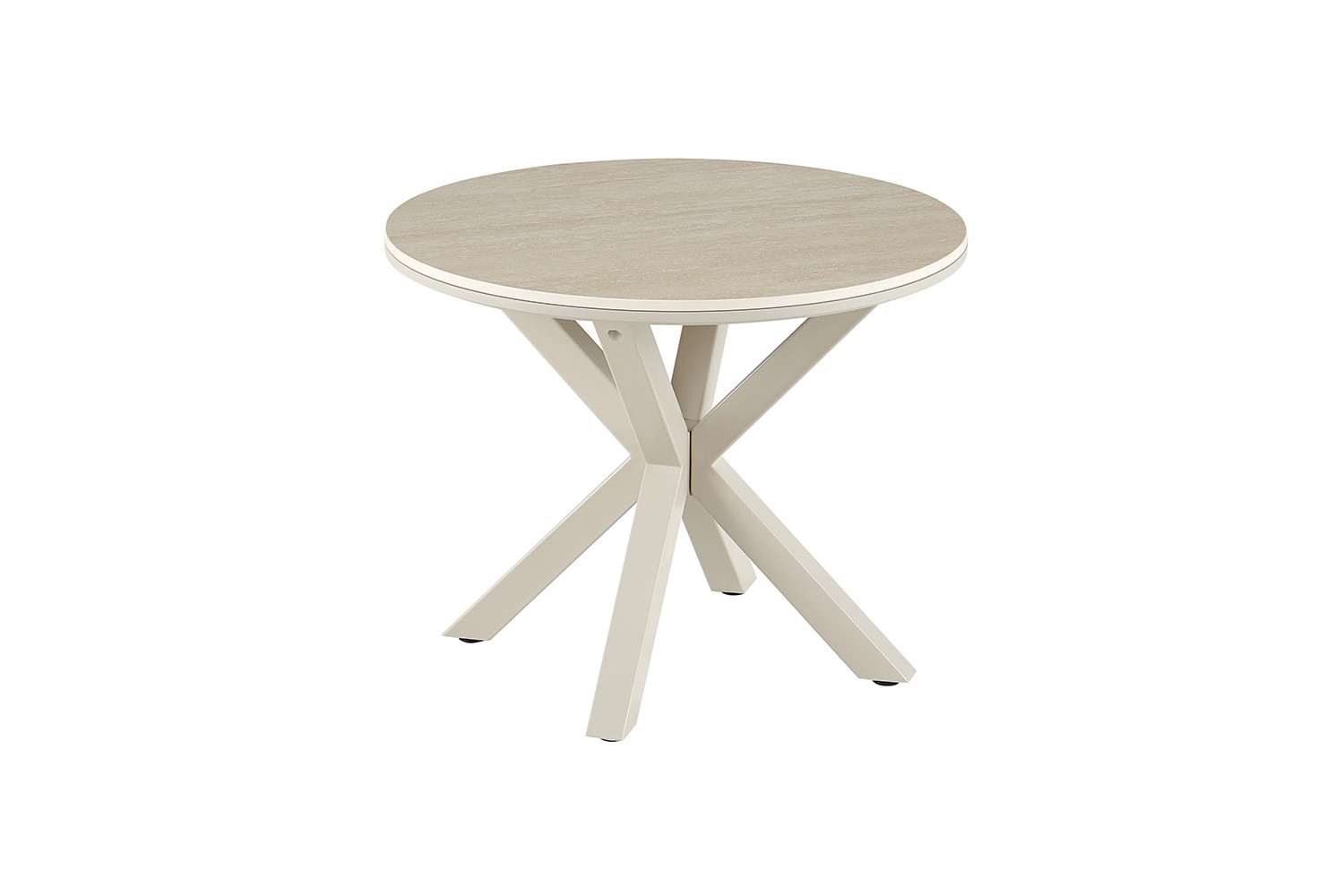 Image 7 for NEW - Salontafel Noa 60cm Rond Baroque Beige - Grijs Voet