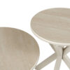 Image 10 for NEW - Salontafel Noa 60cm Rond Baroque Beige - Grijs Voet