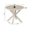 Image 11 for NEW - Salontafel Noa 60cm Rond Baroque Beige - Grijs Voet