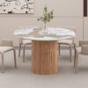 Image 1 for NEW - Uitschuifb. Tafel Evora 120-160-200 cm Glanzend Steen Pandora