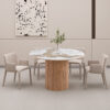 Image 2 for NEW - Uitschuifb. Tafel Evora 120-160-200 cm Glanzend Steen Pandora