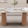 Image 4 for NEW - Uitschuifb. Tafel Evora 120-160-200 cm Glanzend Steen Pandora