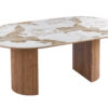 Image 9 for NEW - Uitschuifb. Tafel Evora 120-160-200 cm Glanzend Steen Pandora