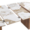 Image 10 for NEW - Uitschuifb. Tafel Evora 120-160-200 cm Glanzend Steen Pandora