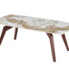 Image 4 for NEW - Salontafel Alma 120x60 cm Glanzend Pandora - Voet walnoot