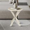 Image 1 for NEW - Salontafel Noa 50cm Rond Baroque Beige - Grijs Voet