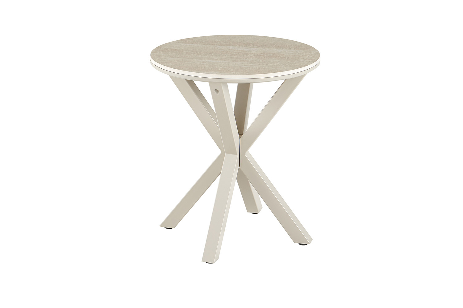 Image 5 for NEW - Salontafel Noa 50cm Rond Baroque Beige - Grijs Voet