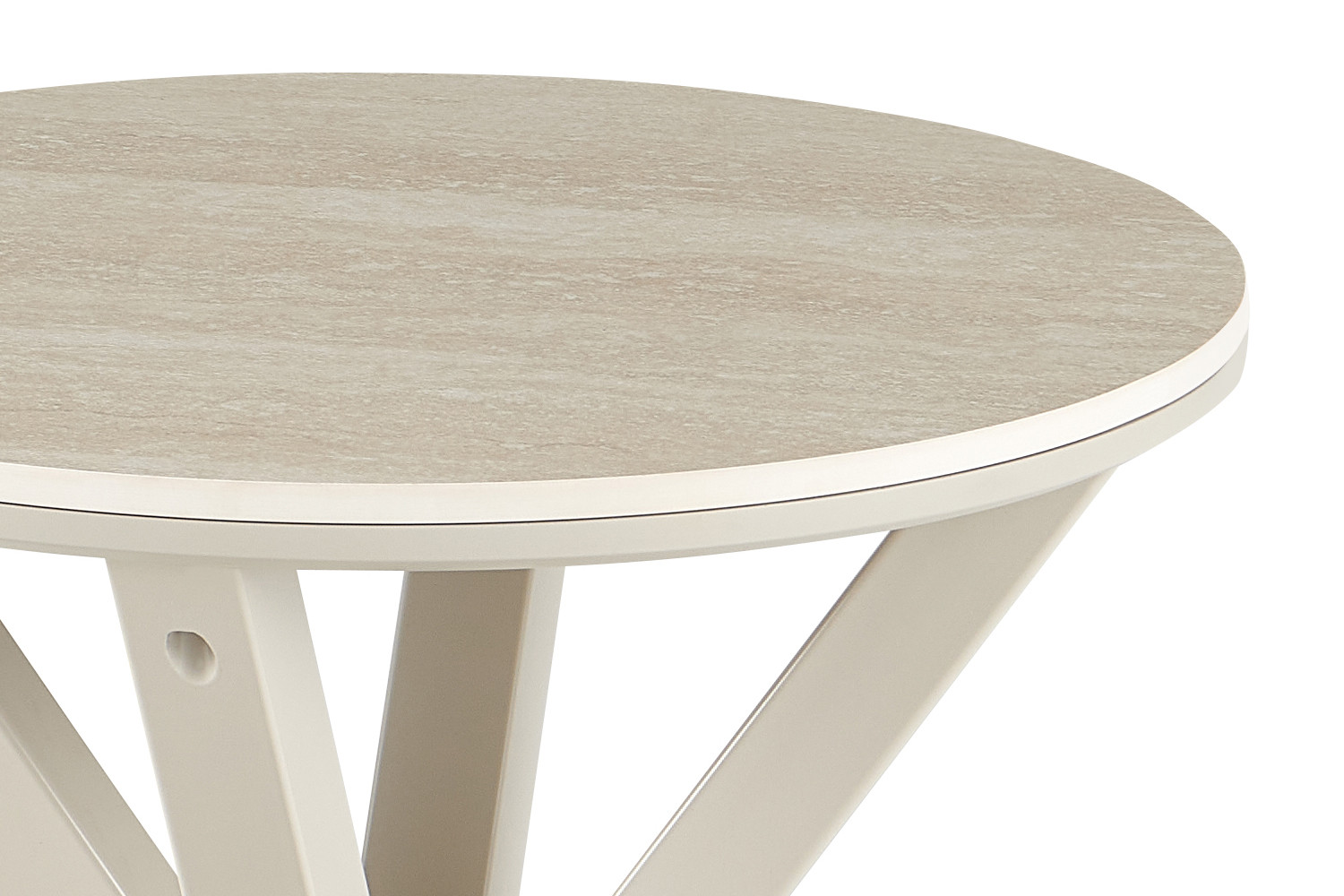 Image 6 for NEW - Salontafel Noa 50cm Rond Baroque Beige - Grijs Voet