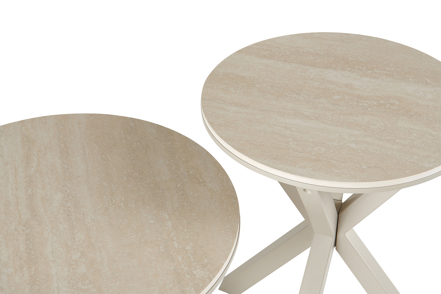 Image 8 for NEW - Salontafel Noa 50cm Rond Baroque Beige - Grijs Voet