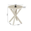 Image 9 for NEW - Salontafel Noa 50cm Rond Baroque Beige - Grijs Voet
