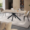Image 1 for NEW - Tafel Apollo 200 cm Deens Ovaal Glanzend Steen Shakespear Beige