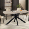 Image 1 for NEW - Tafel Apollo 160 cm Deens Ovaal Glanzend steen Shakespear Beige