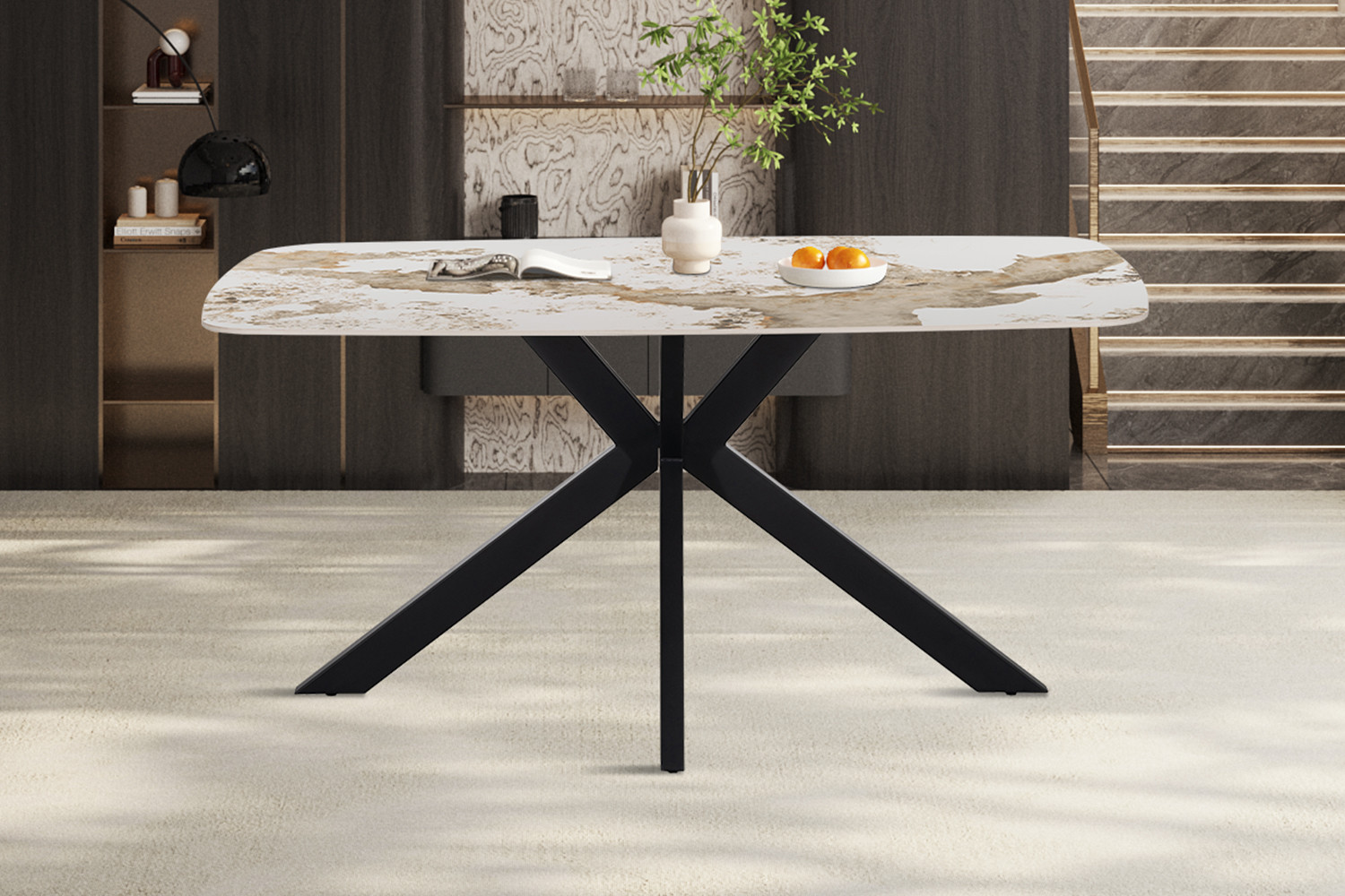 Image 3 for NEW - Tafel Apollo 160 cm Deens Ovaal Glanzend steen Pandora