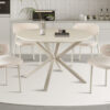 Image 2 for NEW - Tafel Noa 120 cm Rond Baroque Beige - Grijs Voet