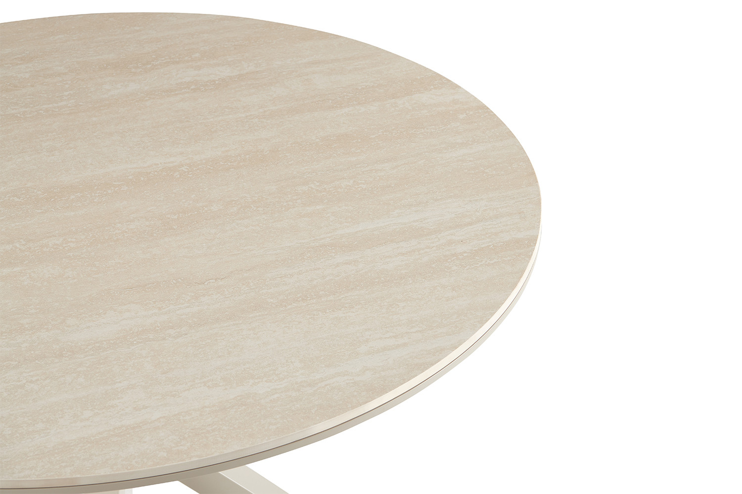 Image 6 for NEW - Tafel Noa 120 cm Rond Baroque Beige - Grijs Voet