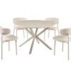 Image 7 for NEW - Tafel Noa 120 cm Rond Baroque Beige - Grijs Voet