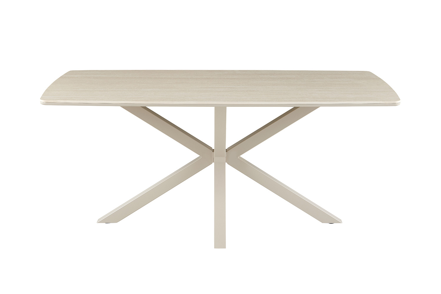 Image 4 for NEW - Tafel Noa 180x90 cm Deens Ovaal Baroque Beige - Grijs Voet