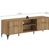 Image 8 for NEW - TV meubel Florence 170 cm Decor Eik Naturel