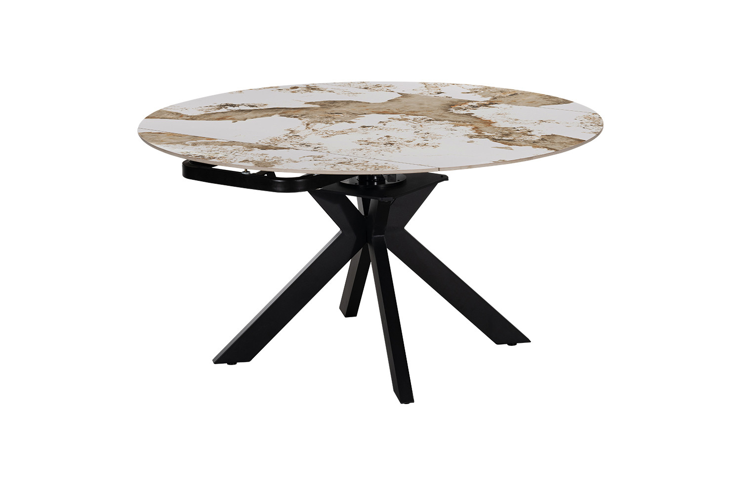 Image 5 for NEW - Uitschuifbare tafel Athéna Rond 140-140x90 cm Glanz. steen Pandora
