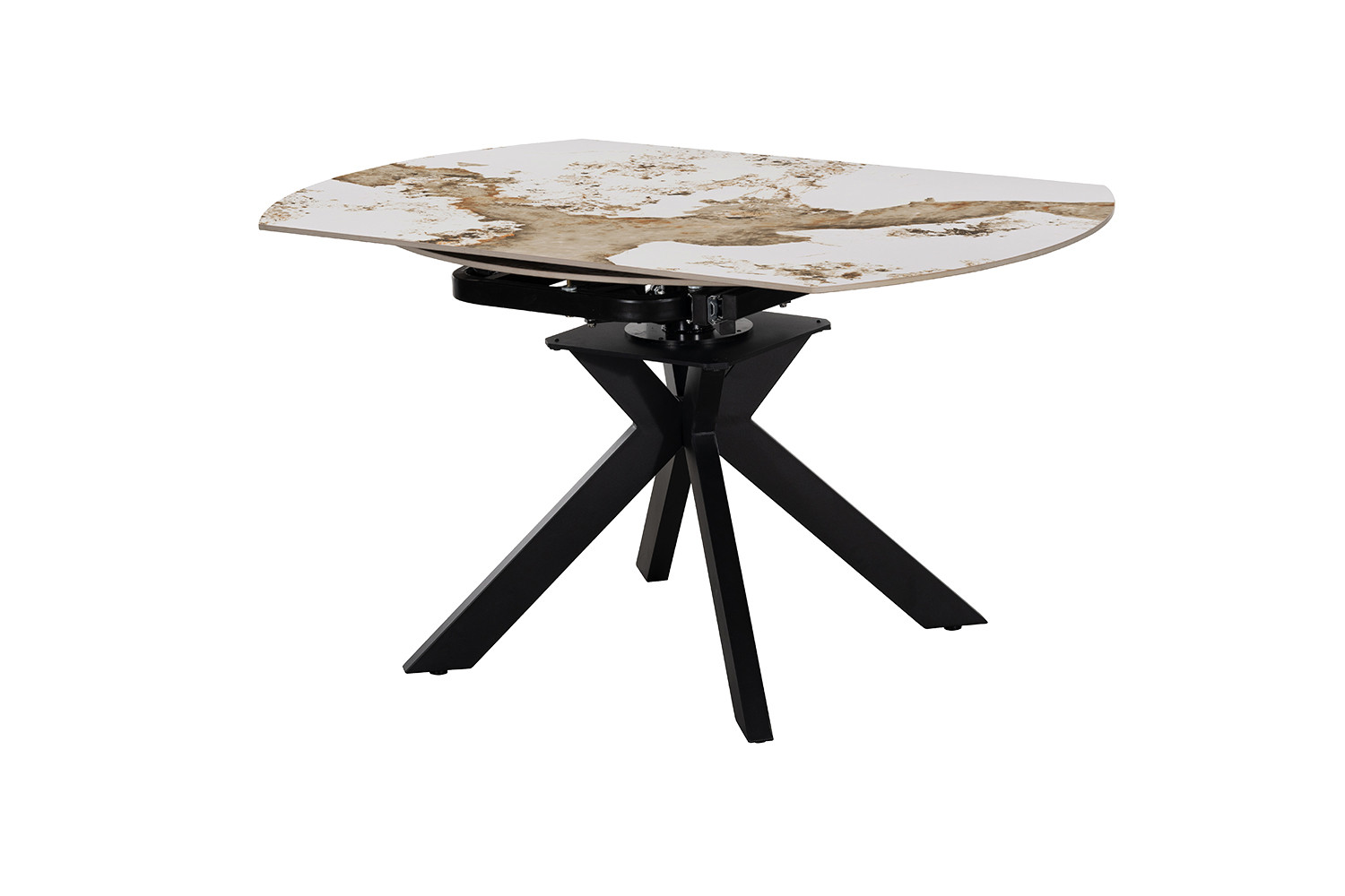 Image 7 for NEW - Uitschuifbare tafel Athéna Rond 140-140x90 cm Glanz. steen Pandora