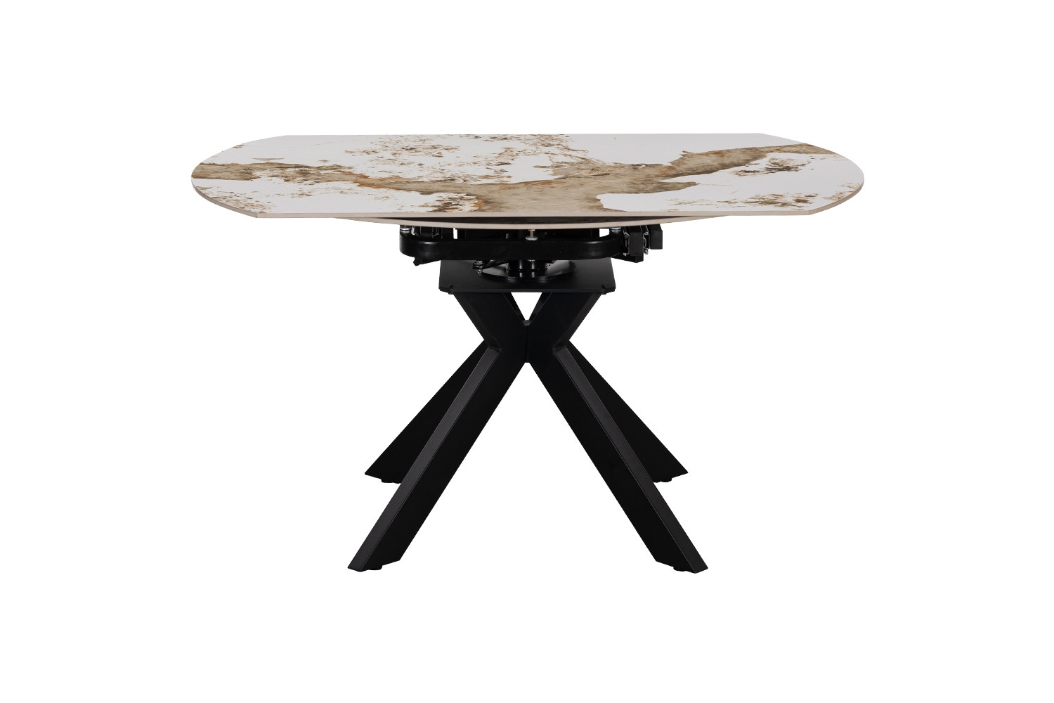 Image 8 for NEW - Uitschuifbare tafel Athéna Rond 140-140x90 cm Glanz. steen Pandora