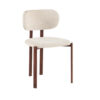 Image 5 for NEW - Stoel Jade Walnoot - Stof Fabb Raven 24 Beige