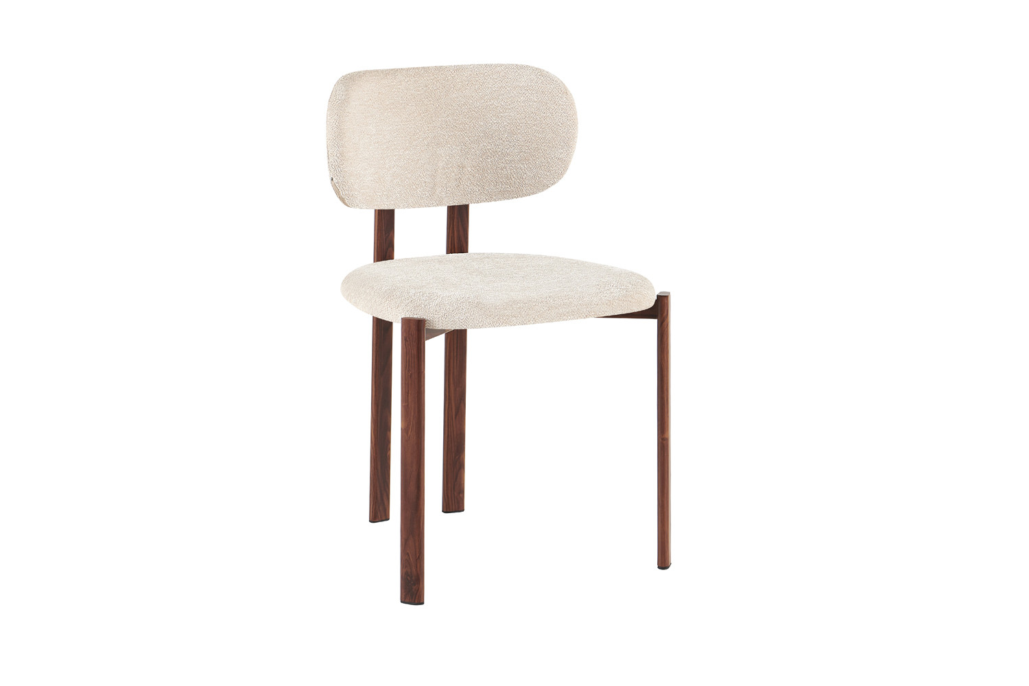 Image 5 for NEW - Stoel Jade Walnoot - Stof Fabb Raven 24 Beige
