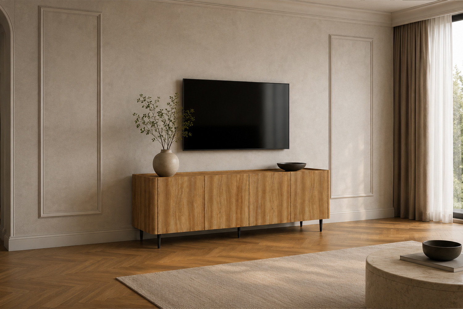 Image 2 for NEW - TV meubel Kyoto 170 cm Decor Eik Naturel