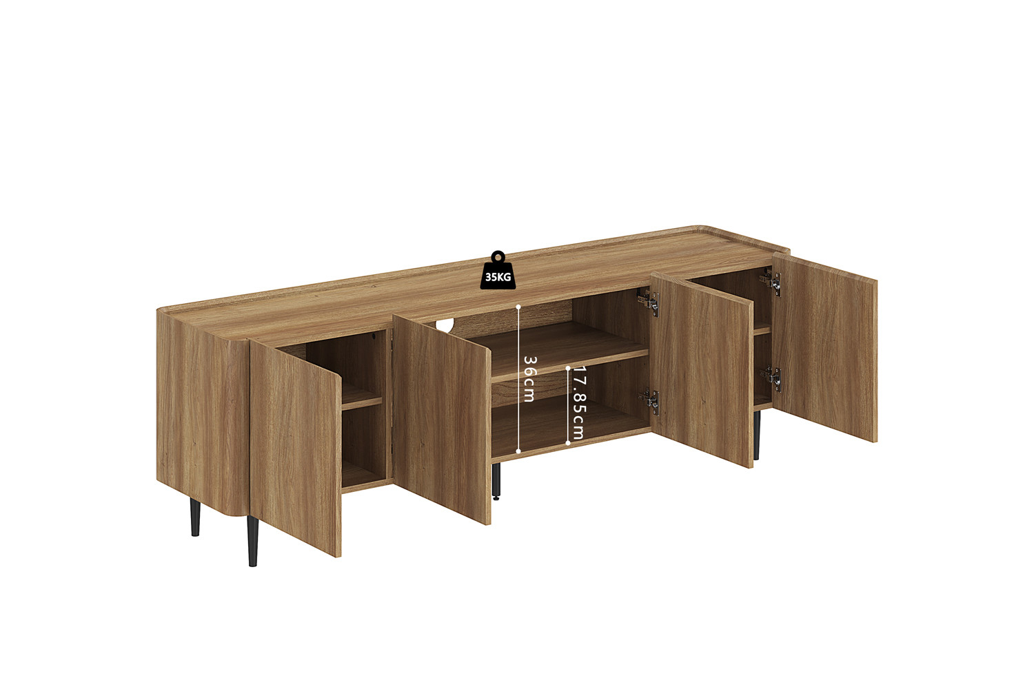Image 9 for NEW - TV meubel Kyoto 170 cm Decor Eik Naturel