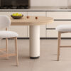 Image 1 for NEW - Counterstoel Carmen Naturel Eik Ote Milan 103 Beige Gemonteerd