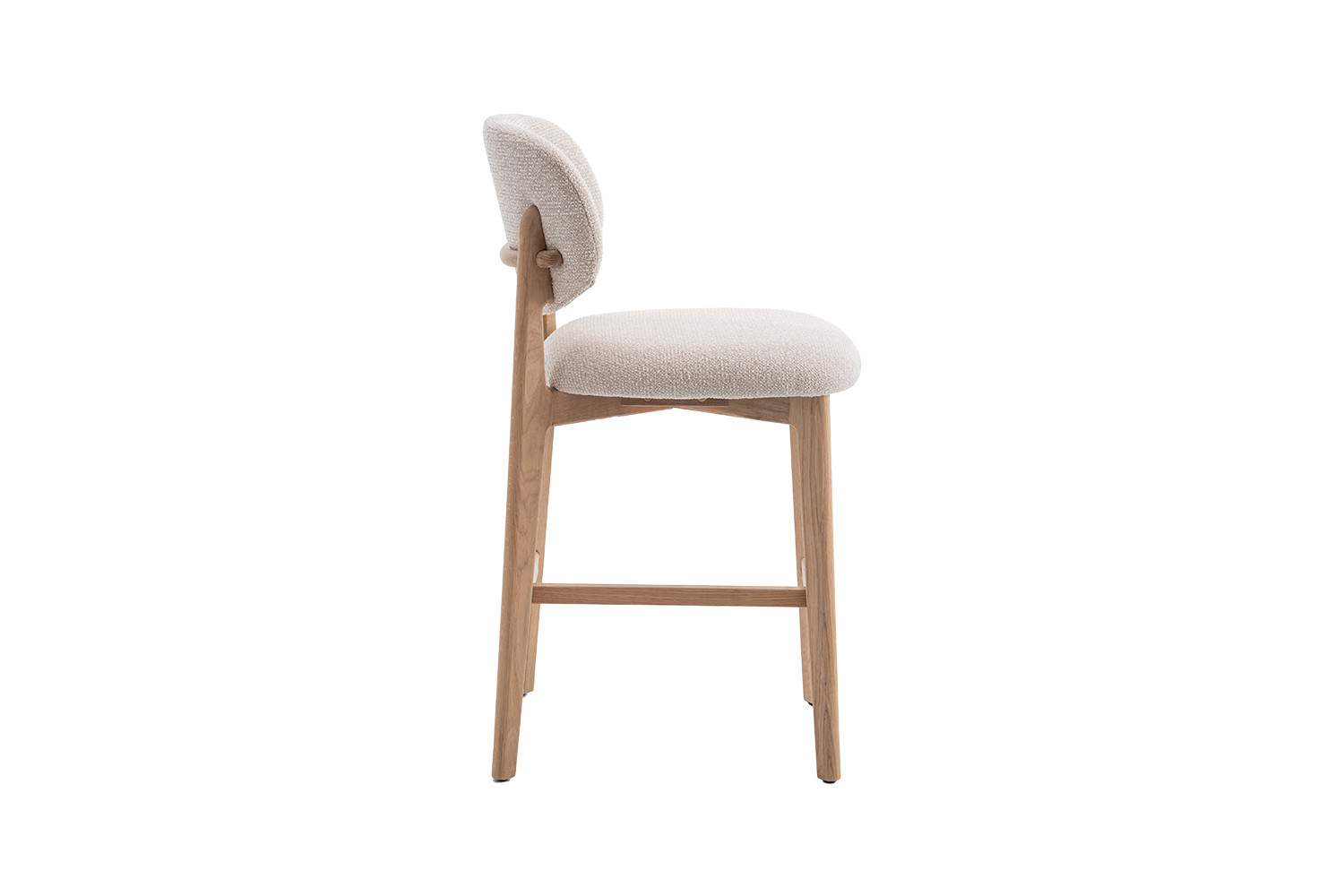 Image 6 for NEW - Counterstoel Carmen Naturel Eik Ote Milan 103 Beige Gemonteerd