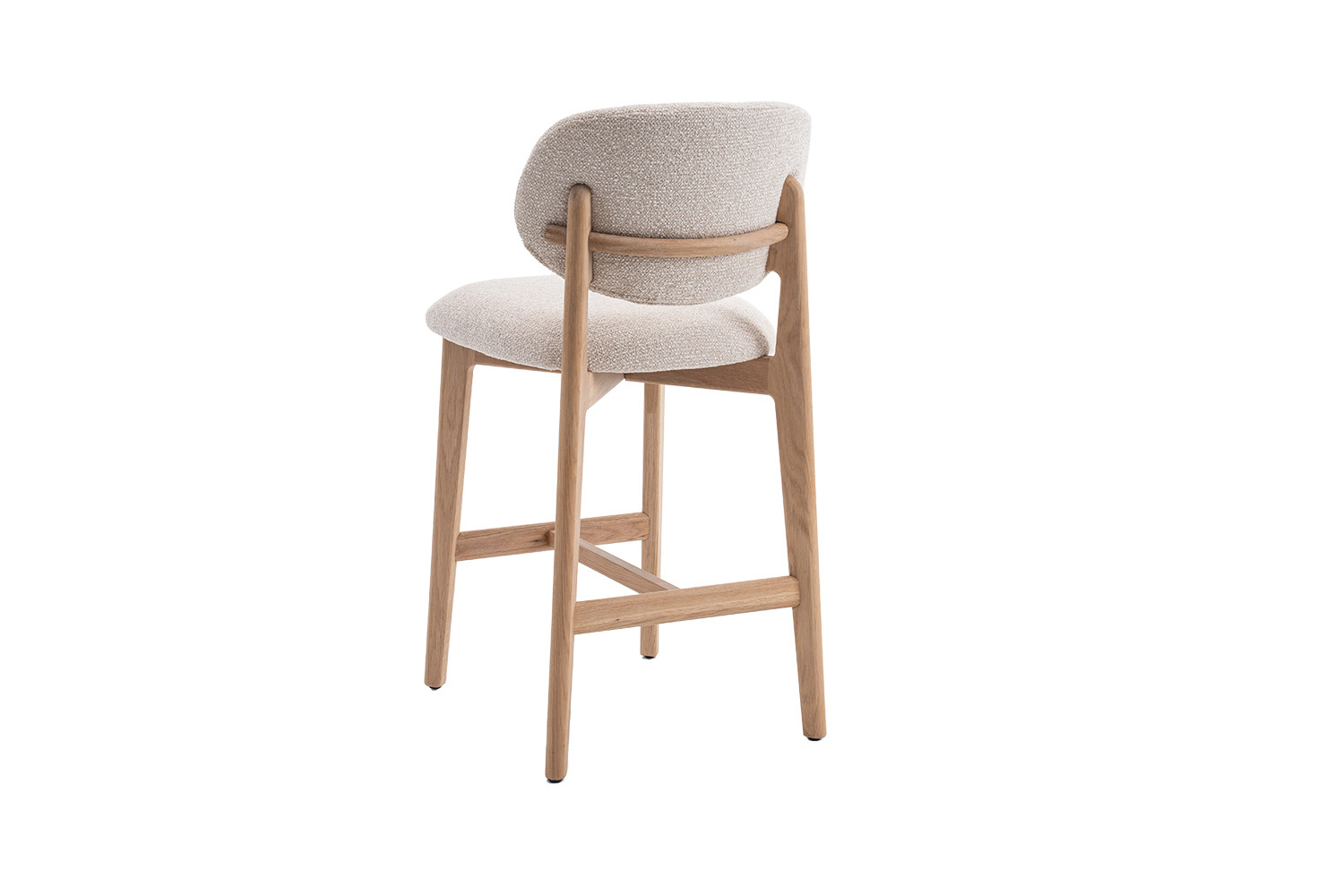 Image 7 for NEW - Counterstoel Carmen Naturel Eik Ote Milan 103 Beige Gemonteerd