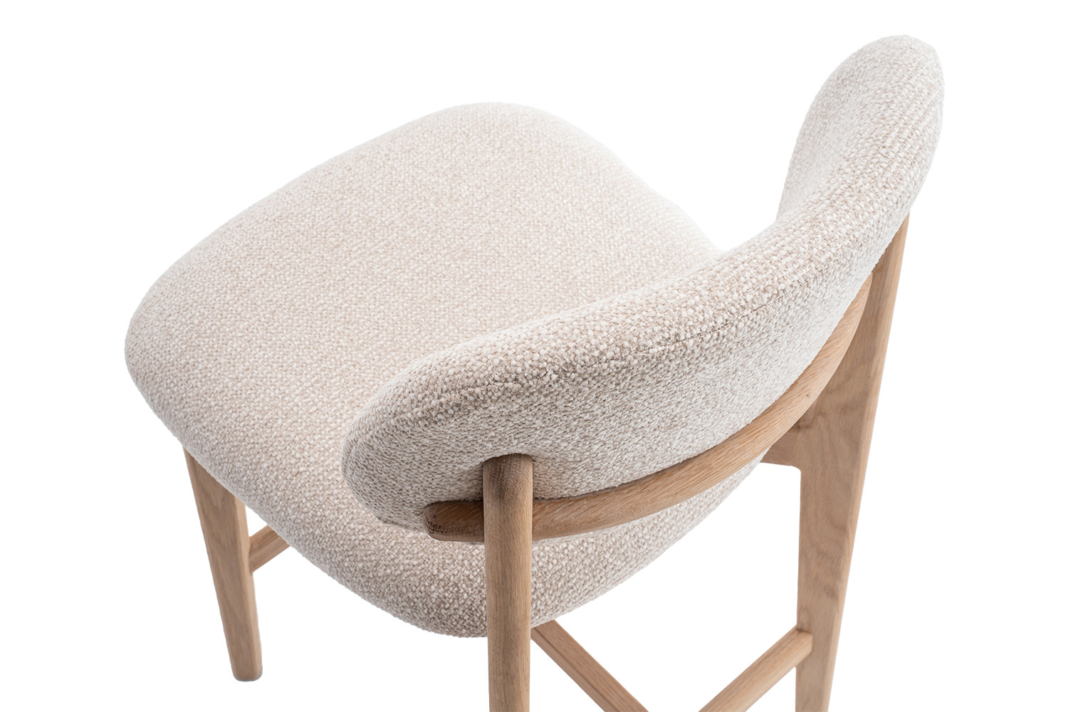 Image 9 for NEW - Counterstoel Carmen Naturel Eik Ote Milan 103 Beige Gemonteerd