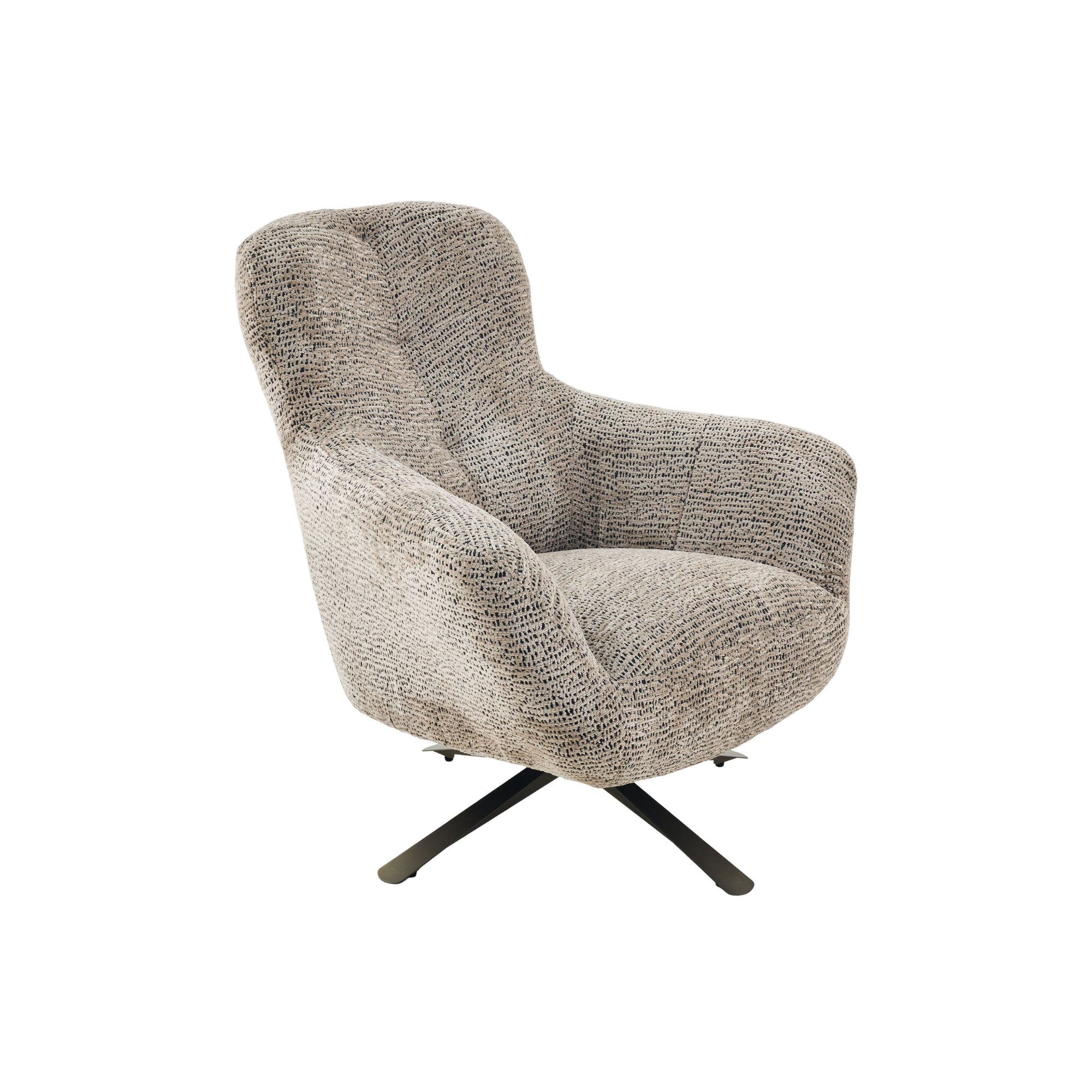 Draaibare Fauteuil Nena Bruin - Image 2